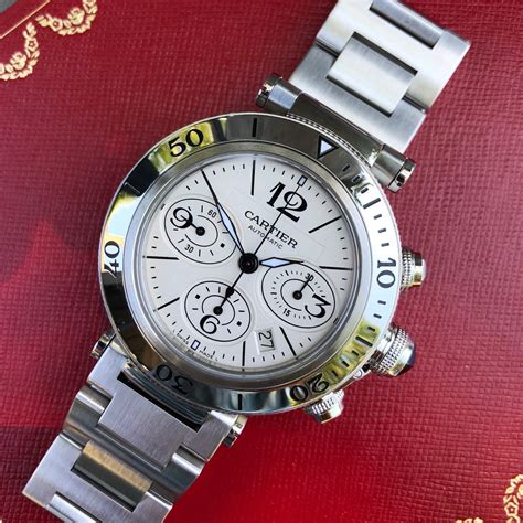 orologio cartier pasha chronograph|cartier pasha 42mm chronograph.